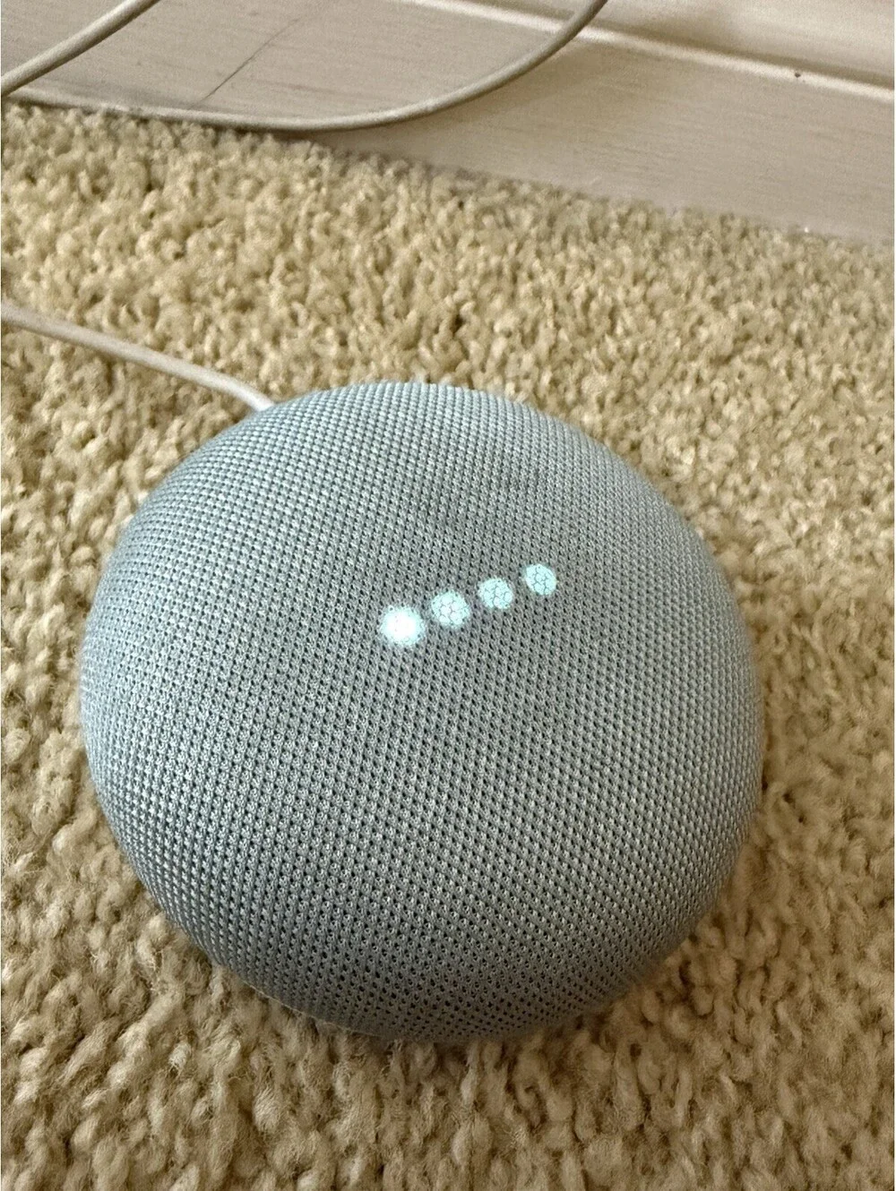 Google Home Mini 1st Gen H0A Smart Speaker Chalk Gray White Tested Working